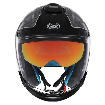 Unisex Motorcycle Helmet Lightweight ABS Dual Visor Aerodynamic Design 2