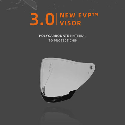Unisex Motorcycle Helmet Lightweight ABS Dual Visor Aerodynamic Design 7