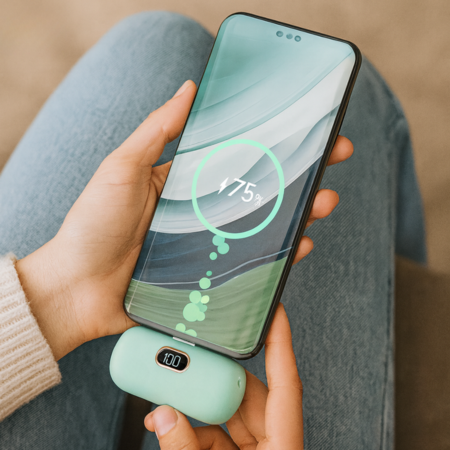 Powerbank compacta de 5000mAh con carga rápida de 22,5 W – Ideal para iPhone y para llevar