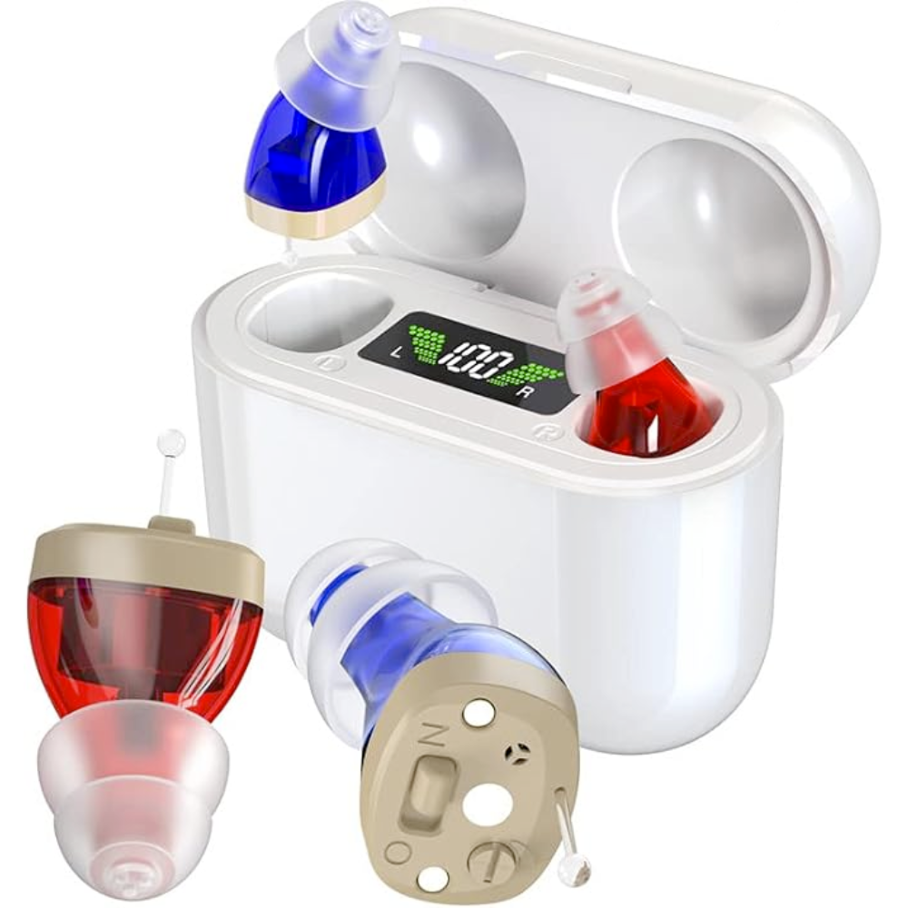 Invisible Rechargeable Hearing Aids with Noise Cancellation – Comfortable and Discreet Design for Mild to Moderate Hearing Loss
