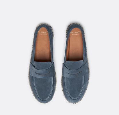 Herren Slipper Braun Größe 42 Leder Vintage Slip-On Loafer-3