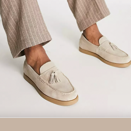 Herren Slipper Schwarz Größe 42 Leder Klassische Slip-ons für Freizeit und Formal-1