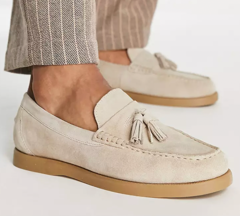 Herren Slipper Schwarz Größe 42 Leder Klassische Slip-ons für Freizeit und Formal-2