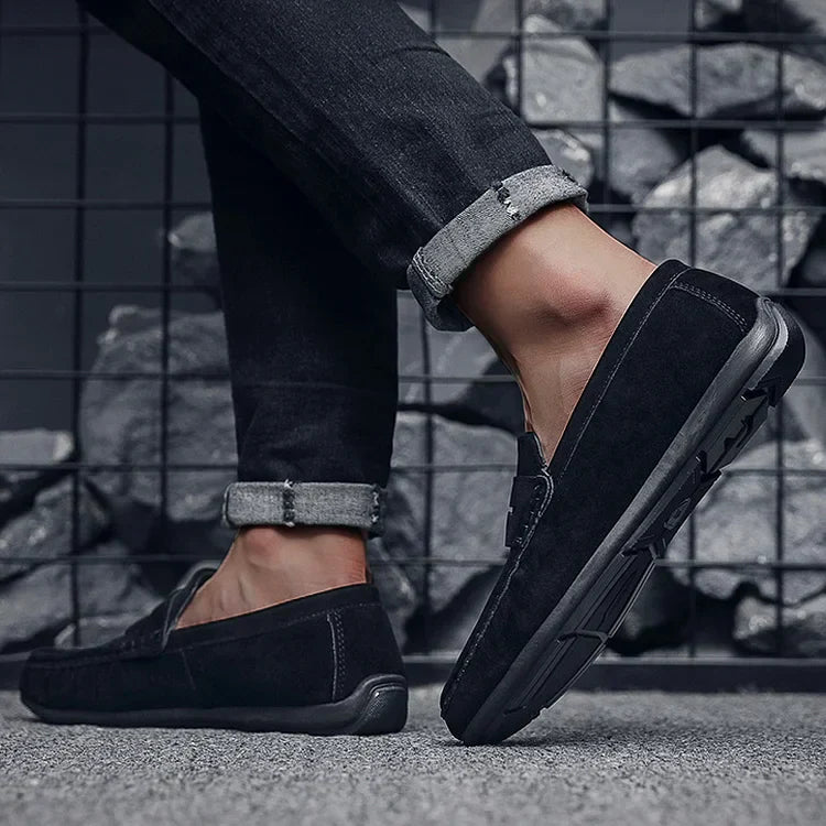 Herren Schuhe Schwarz Größe 42 Leder Klassisch Elegant-6