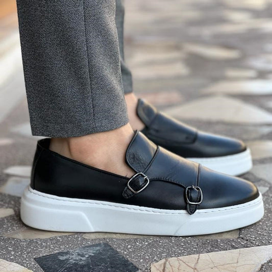 Herren Lederschuhe Schwarz Größe 42 Echtleder-1