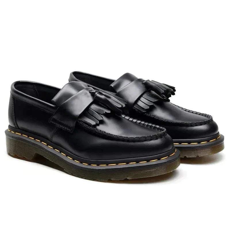 Herren Schuhe Braun Größe 42 Echtleder Vintage Stil Komfortabel-4