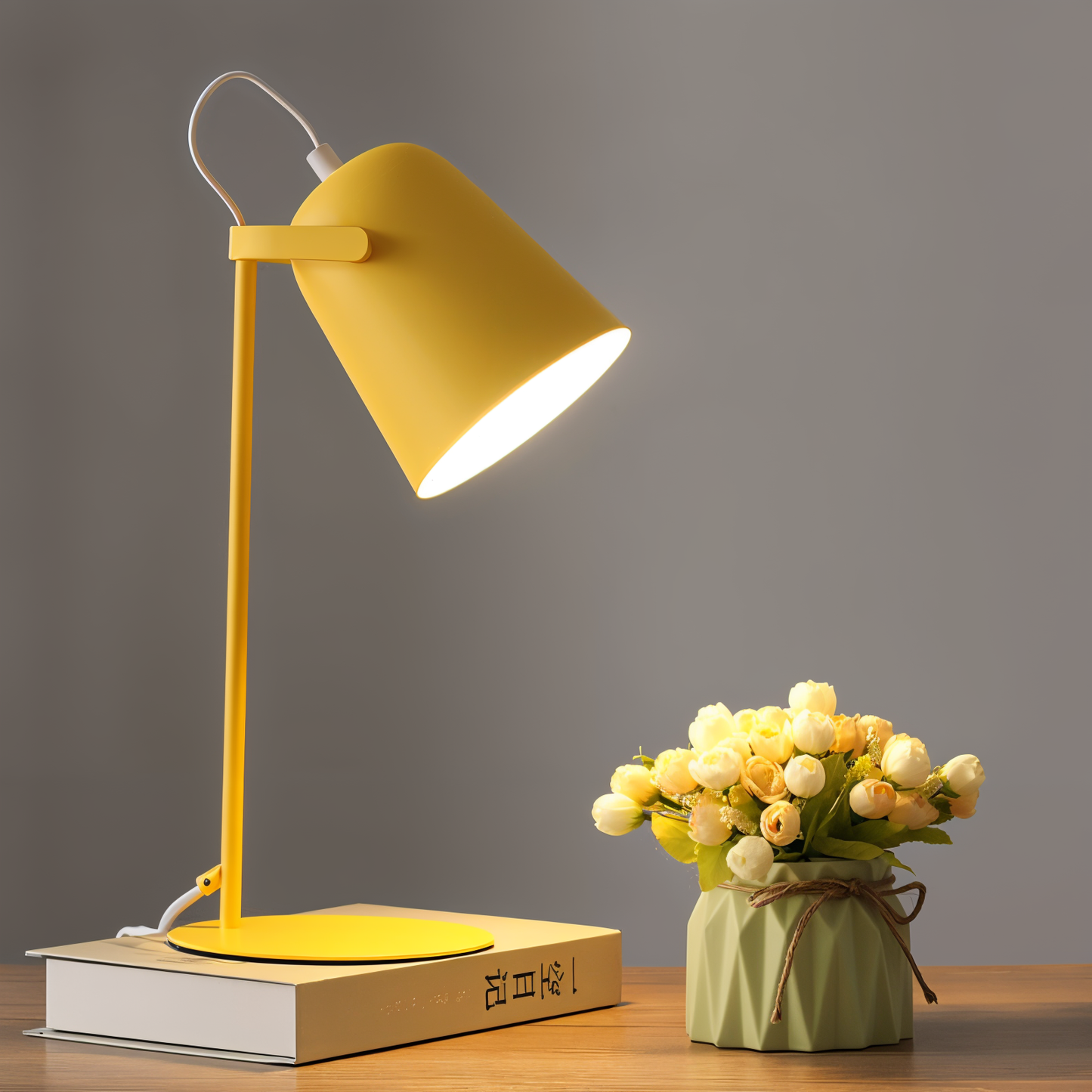 Verstellbare Tischlampe Macaron Stil LED Für Kinderzimmer Eisen 15x35 cm 1