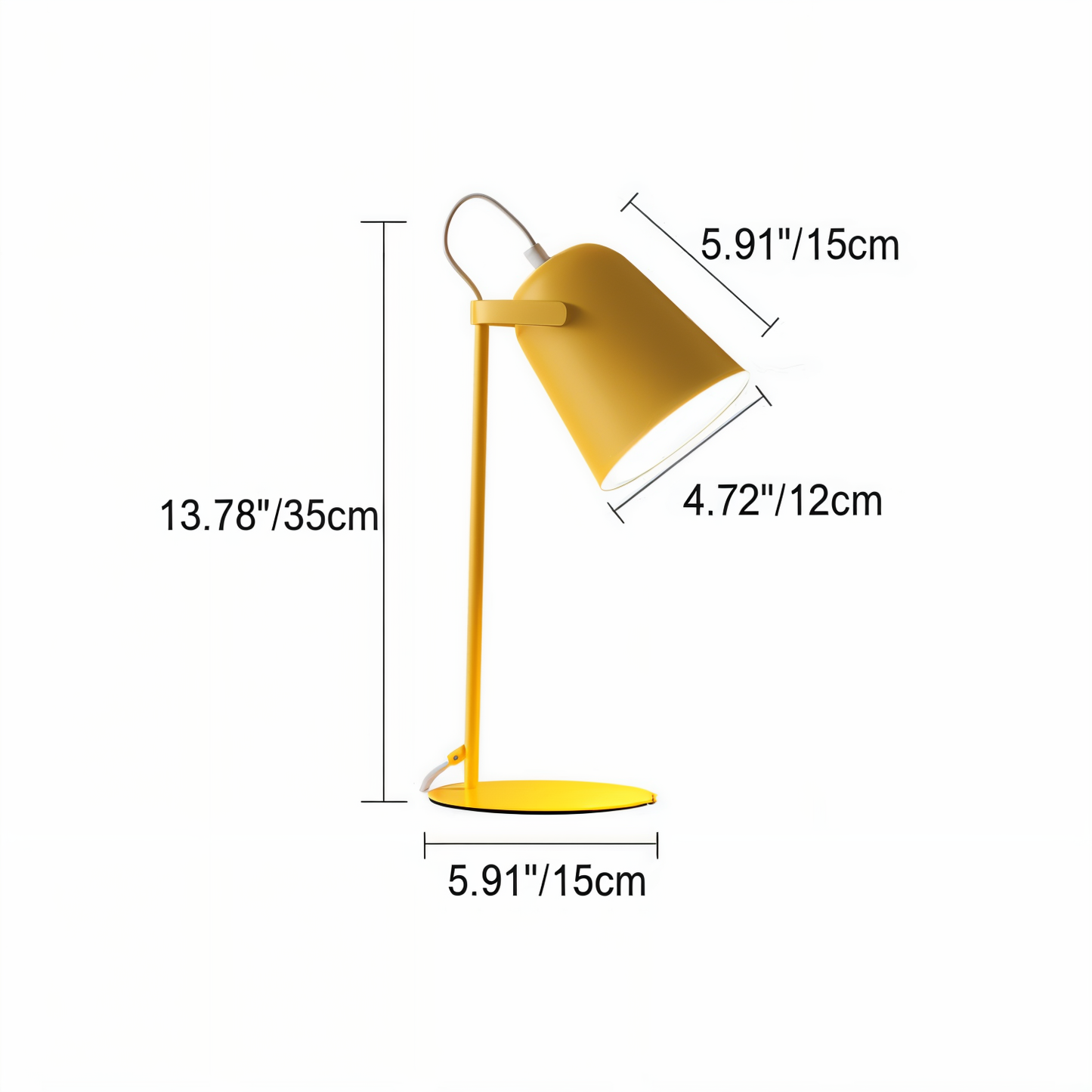Verstellbare Tischlampe Macaron Stil LED Für Kinderzimmer Eisen 15x35 cm 4