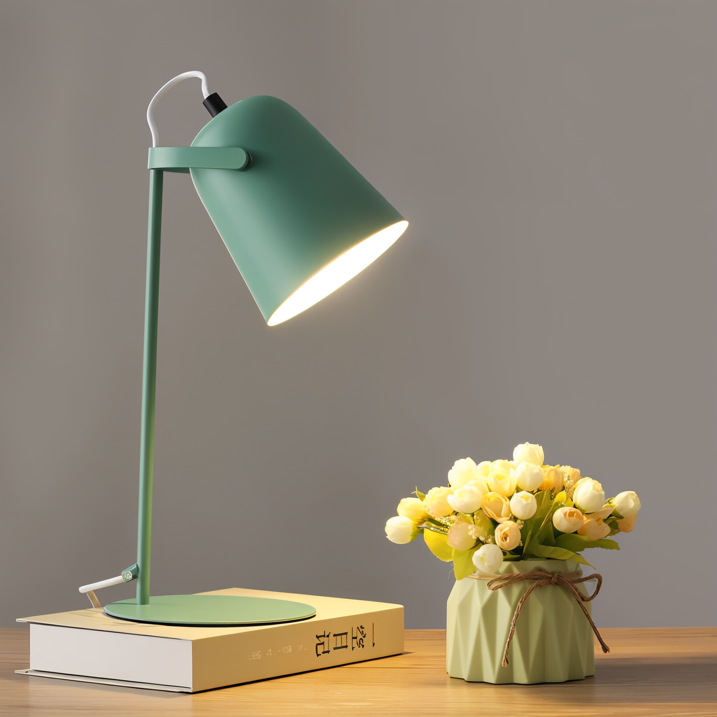 Verstellbare Tischlampe Macaron Stil LED Für Kinderzimmer Eisen 15x35 cm 9