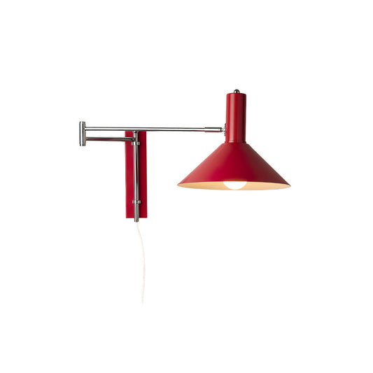 Verstellbare Wandlampe Minimalistisch Plug-in LED Wandleuchte mit Schalter Metall für Innenräume 0