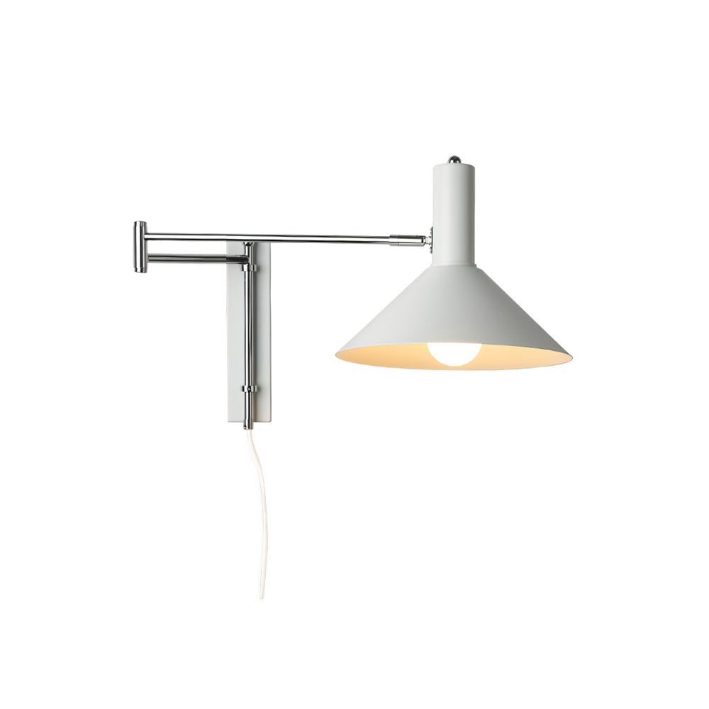 Verstellbare Wandlampe Minimalistisch Plug-in LED Wandleuchte mit Schalter Metall für Innenräume 10