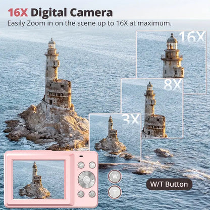 Vintage Digitalkamera mit 1080p Videoaufnahme – Leichte und Tragbare Fotokamera für Nostalgische Aufnahmen 4