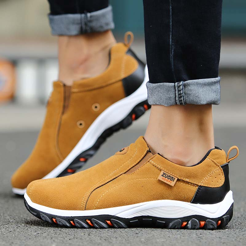 Herren Wanderschuhe Braun Größe 42 Orthopädisch Rutschfest-6