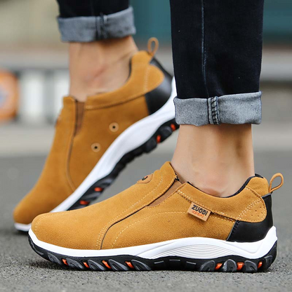 Herren Wanderschuhe Braun Größe 42 Orthopädisch Rutschfest-6