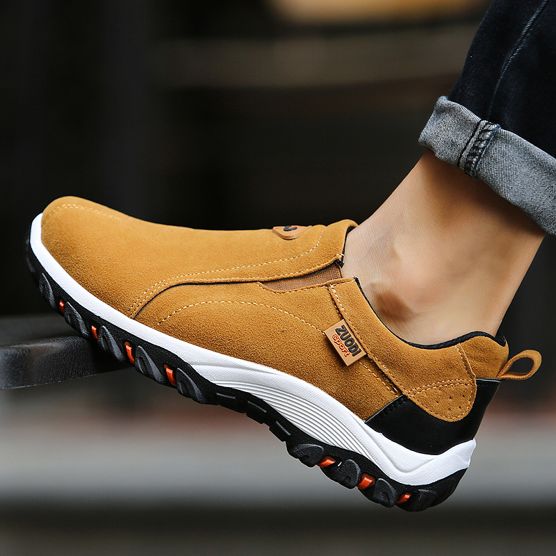 Herren Wanderschuhe Braun Größe 42 Orthopädisch Rutschfest-4