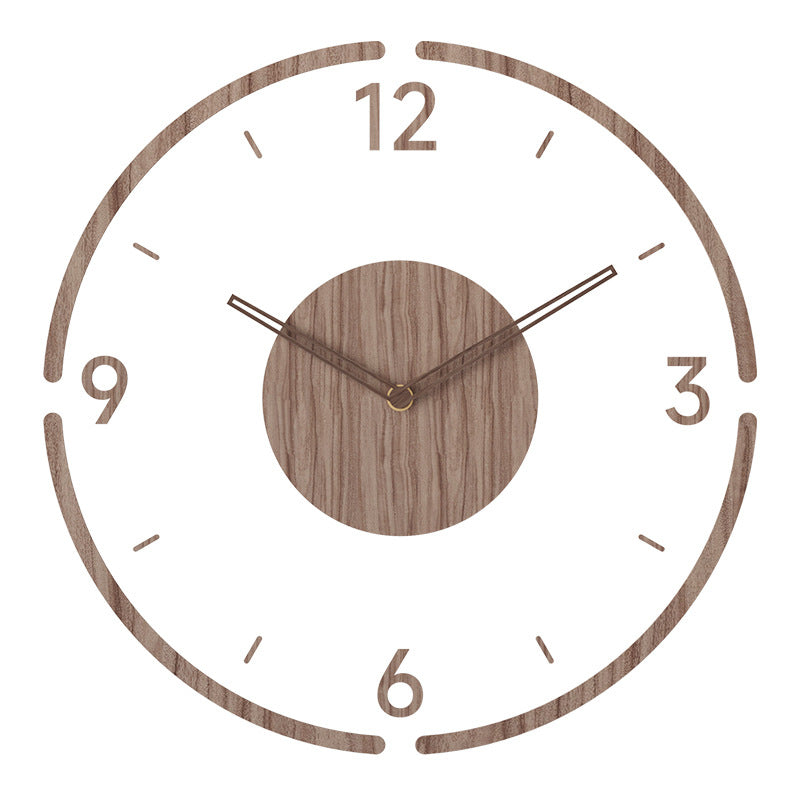Wanduhr Modern Holz Minimalistisch Skandinavisches Design Geräuschlos 0