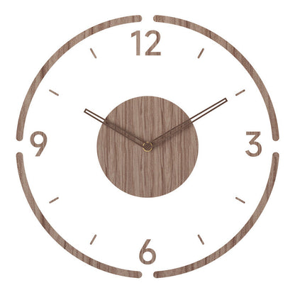 Wanduhr Modern Holz Minimalistisch Skandinavisches Design Geräuschlos 0