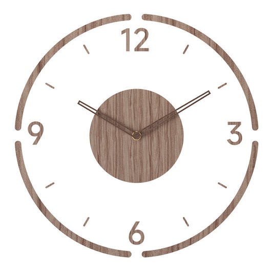 Wanduhr Modern Holz Minimalistisch Skandinavisches Design Geräuschlos 0