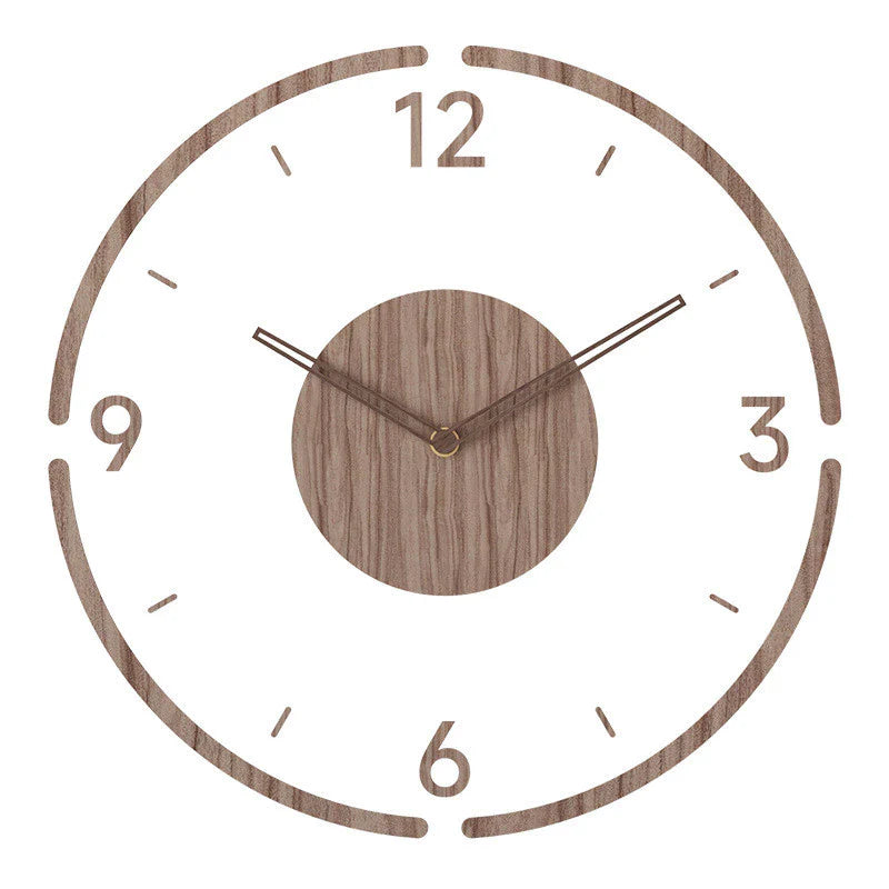 Wanduhr Modern Holz Minimalistisch Skandinavisches Design Geräuschlos 5