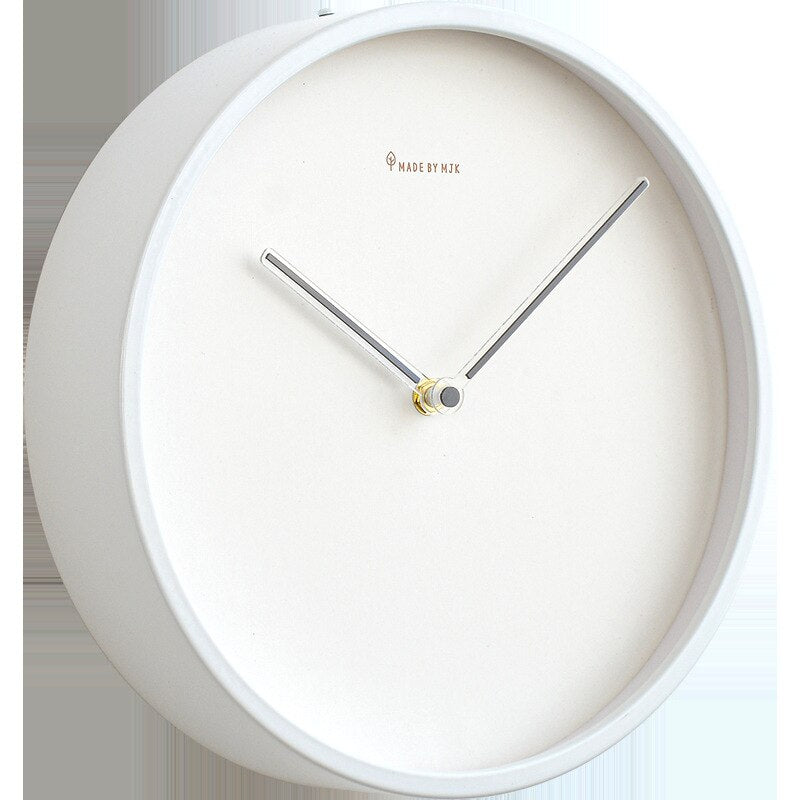 Wanduhr Modern aus Holz im Skandinavischen Design – Minimalistische 30 cm Uhr mit Weißem Zifferblatt und Schwarz für Stilvolles Wohnen 2