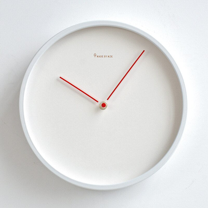 Wanduhr Modern aus Holz im Skandinavischen Design – Minimalistische 30 cm Uhr mit Weißem Zifferblatt und Schwarz für Stilvolles Wohnen 8