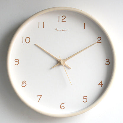 Wanduhr aus Massivholz – Zeitloses Modernes Design mit Klarer Anzeige, 30 cm Küchenuhr für Elegante Wohnräume 1