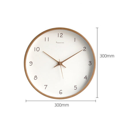 Wanduhr aus Massivholz – Zeitloses Modernes Design mit Klarer Anzeige, 30 cm Küchenuhr für Elegante Wohnräume 6