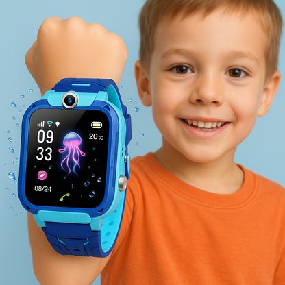 Wasserdichte GPS-Smartwatch für Kinder mit SOS-Tracker 0