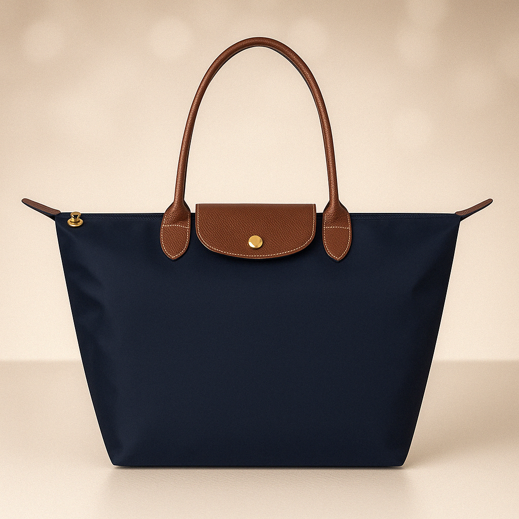 Wasserdichte Schultertasche Damen mit Ledergriffen – Elegante und geräumige Tragetasche für jeden Tag in Schwarz, Beige, Marineblau und Oliv 7