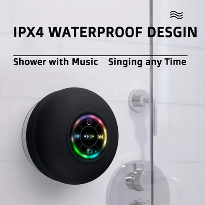Wasserdichter Bluetooth Duschlautsprecher mit Saugnapf – Kabellos, Kraftvoller Sound, IPX-Schutz, Tragbar für Dusche und Outdoor 3