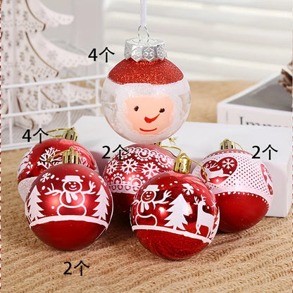 Weihnachtsbaum Ornament Set 16 Stück Elegante Kunststoff Dekoration 1