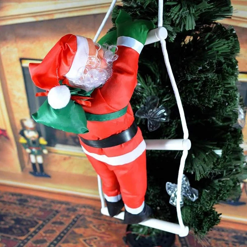 Weihnachtsbaum Ornament Weihnachtsmann Kletternd PVC Festliche Dekoration 1