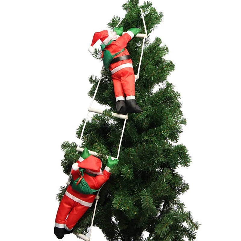 Weihnachtsbaum Ornament Weihnachtsmann Kletternd PVC Festliche Dekoration 2
