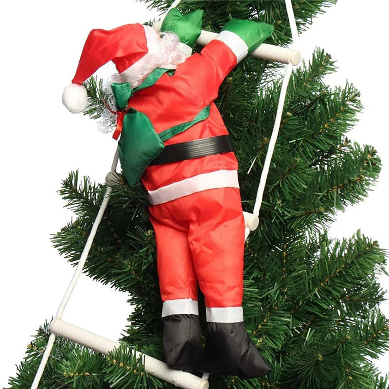 Weihnachtsbaum Ornament Weihnachtsmann Kletternd PVC Festliche Dekoration 3