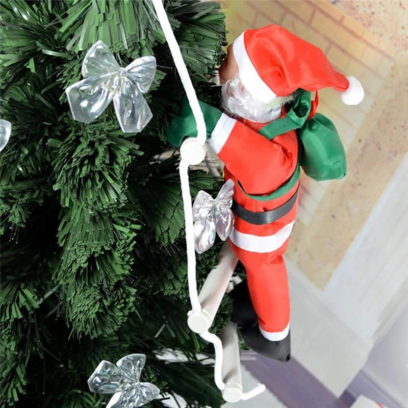 Weihnachtsbaum Ornament Weihnachtsmann Kletternd PVC Festliche Dekoration 4