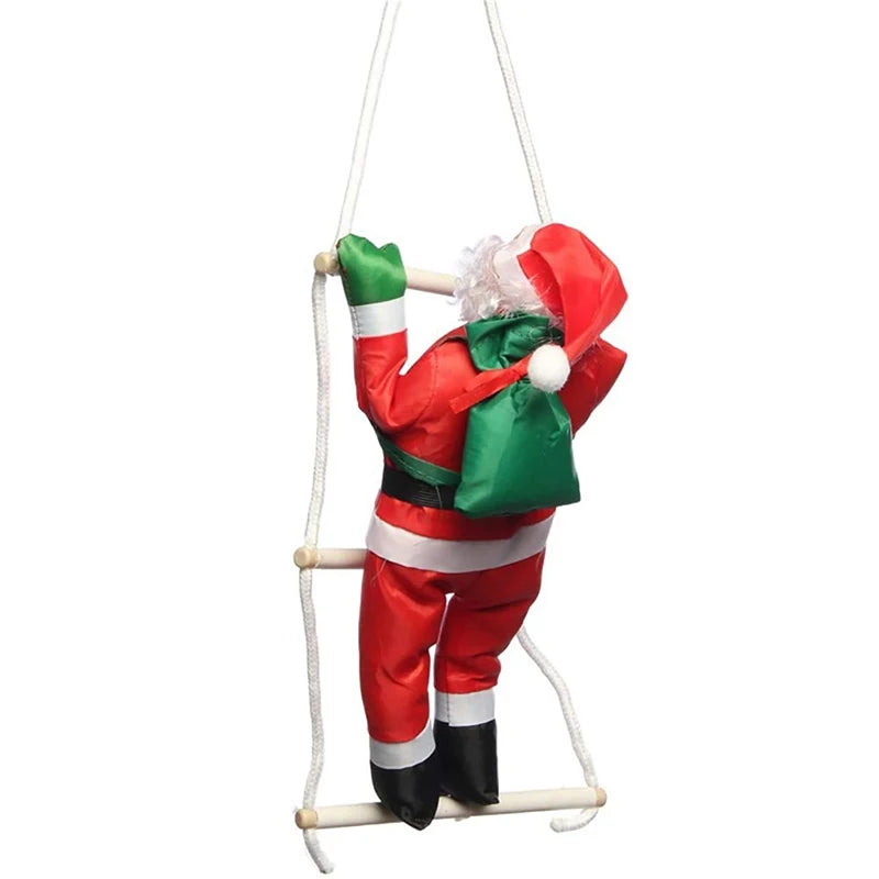 Weihnachtsbaum Ornament Weihnachtsmann Kletternd PVC Festliche Dekoration 5