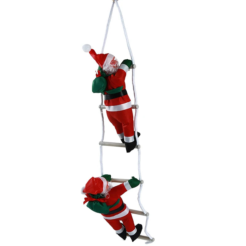 Weihnachtsbaum Ornament Weihnachtsmann Kletternd PVC Festliche Dekoration 6
