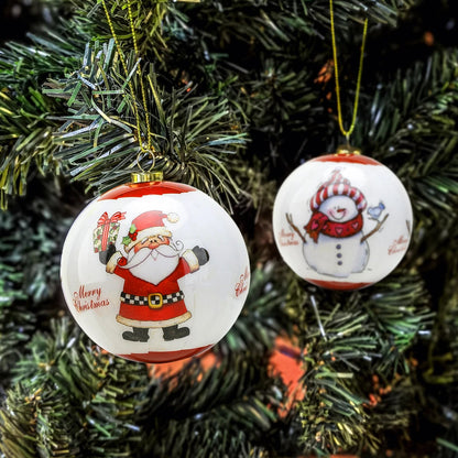 Weihnachtsbaum Ornamenten Set 3 Stück 8 cm Schaumstoff Elegantes Design 1
