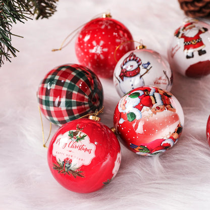 Weihnachtsbaum Ornamenten Set 3 Stück 8 cm Schaumstoff Elegantes Design 3
