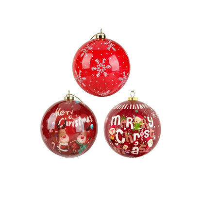 Weihnachtsbaum Ornamenten Set 3 Stück 8 cm Schaumstoff Elegantes Design 8