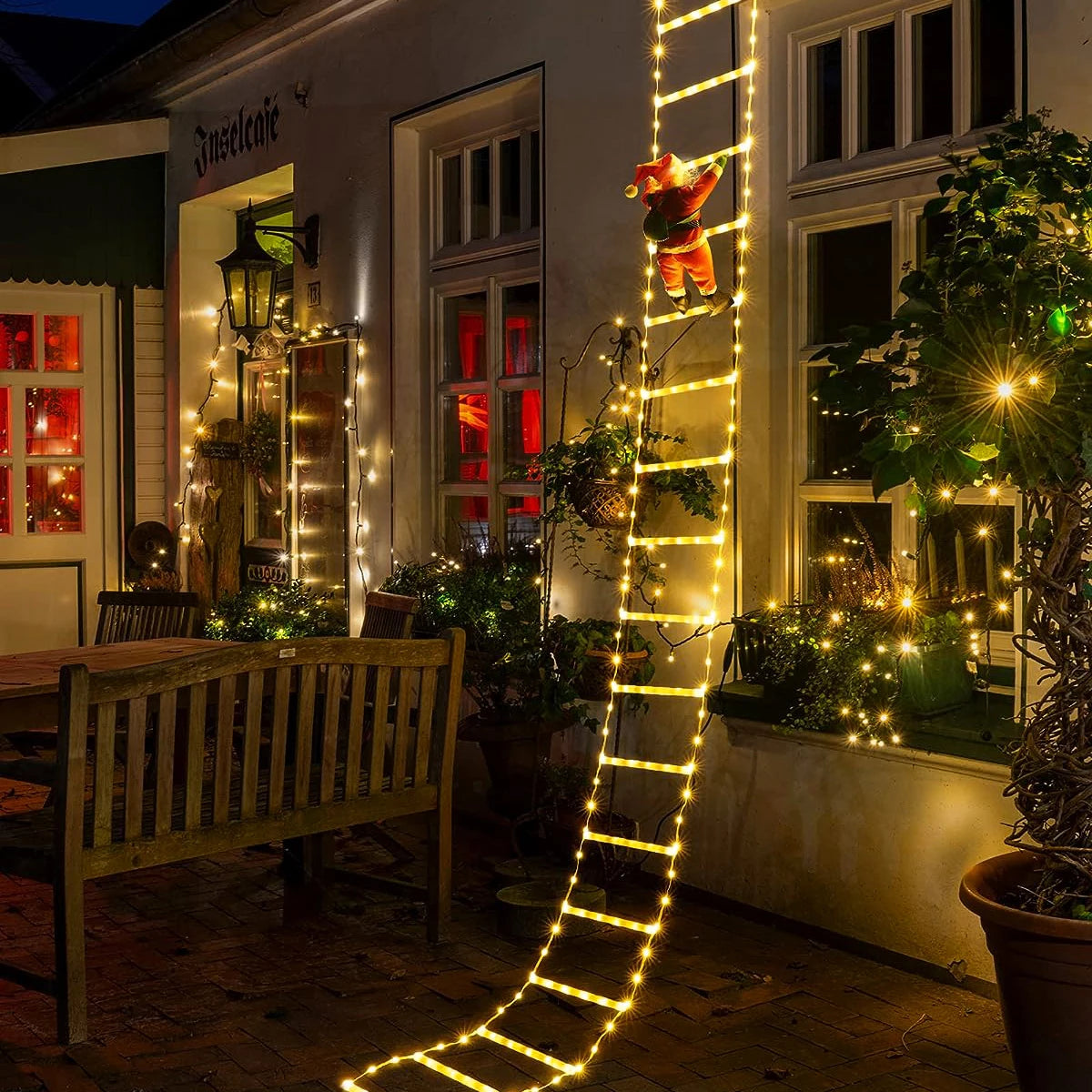 Weihnachtsbeleuchtung Außen 3 Meter Warmlicht PVC für Garten und Weihnachtsbaum 1