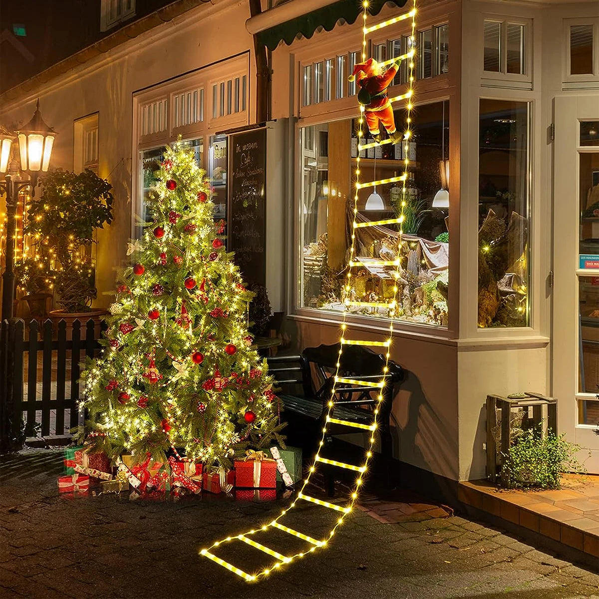Weihnachtsbeleuchtung Außen 3 Meter Warmlicht PVC für Garten und Weihnachtsbaum 2