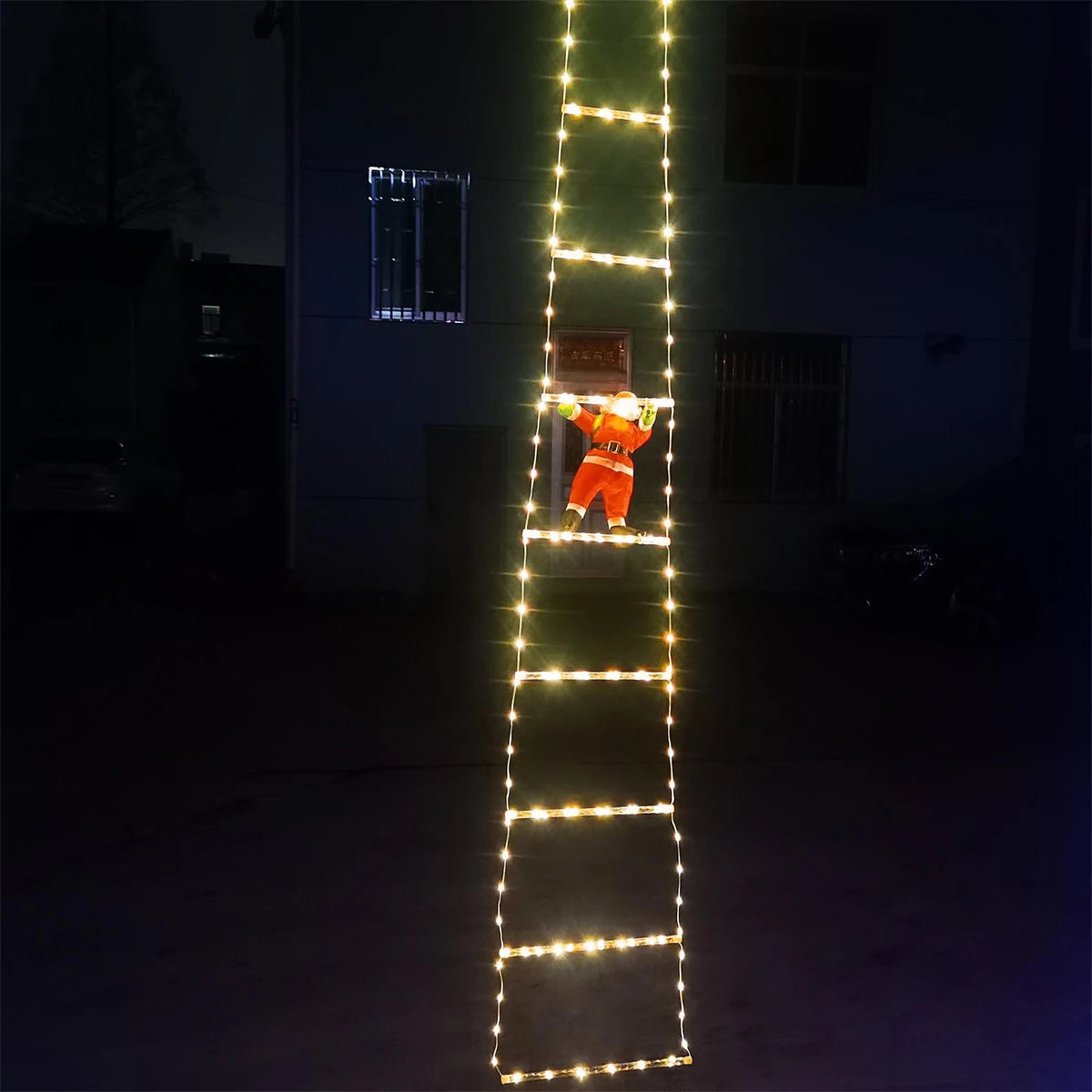 Weihnachtsbeleuchtung Außen 3 Meter Warmlicht PVC für Garten und Weihnachtsbaum 5