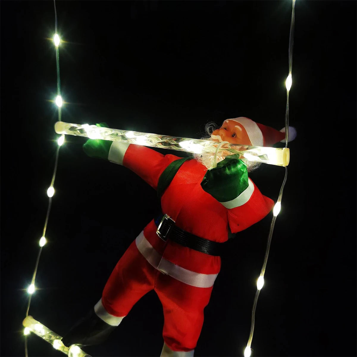 Weihnachtsbeleuchtung Außen 3 Meter Warmlicht PVC für Garten und Weihnachtsbaum 6