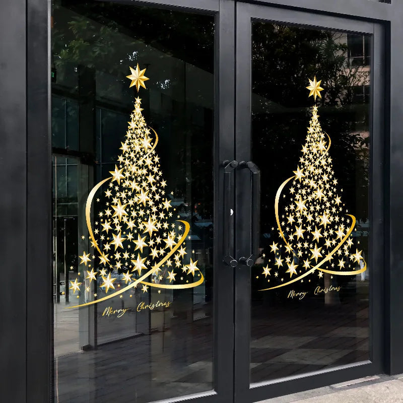 Weihnachtsfensteraufkleber Festliche Raumschmuck PVC 1
