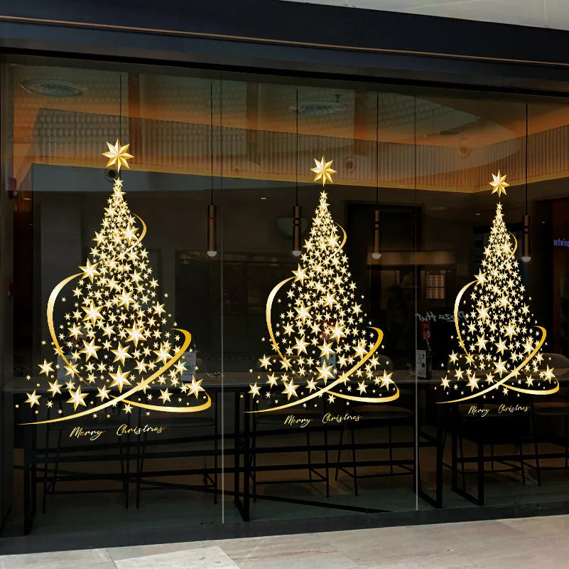 Weihnachtsfensteraufkleber Festliche Raumschmuck PVC 2