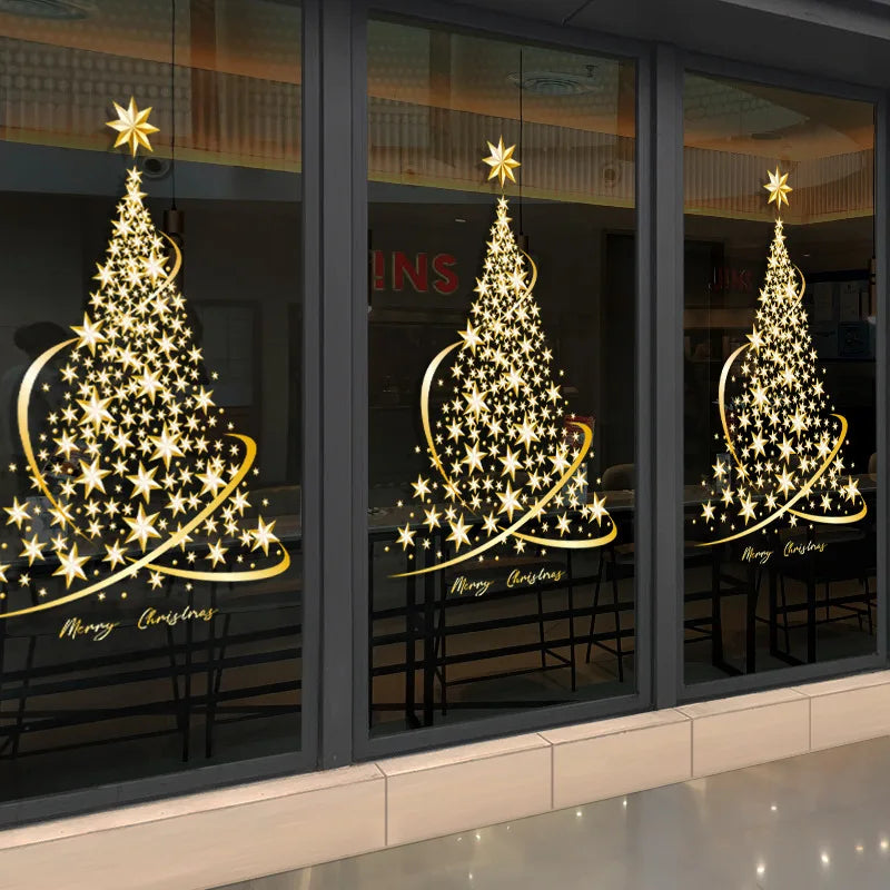 Weihnachtsfensteraufkleber Festliche Raumschmuck PVC 3