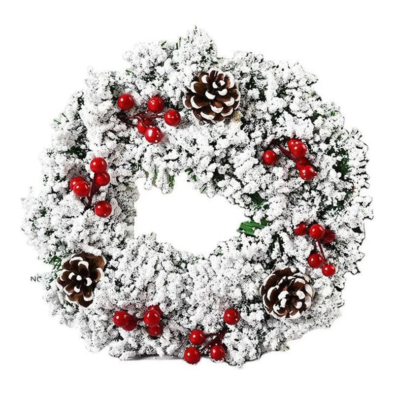 Weihnachtskranz Tür Exquisite PVC 32 cm Wetterfest Festliche Dekoration 1