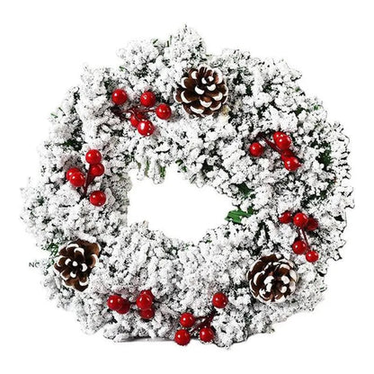 Weihnachtskranz Tür Exquisite PVC 32 cm Wetterfest Festliche Dekoration 1