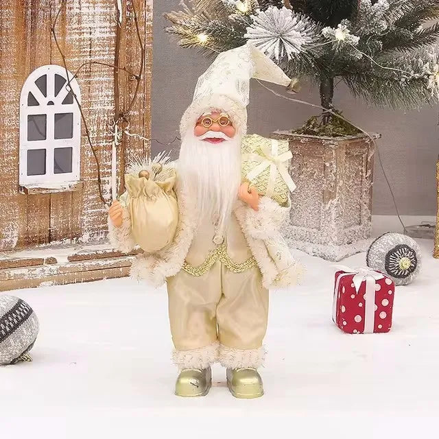 Weihnachtsmann Dekoration Mit Geschenktasche 32 cm Hochwertiger Stoff Weihnachtsdekoration 11